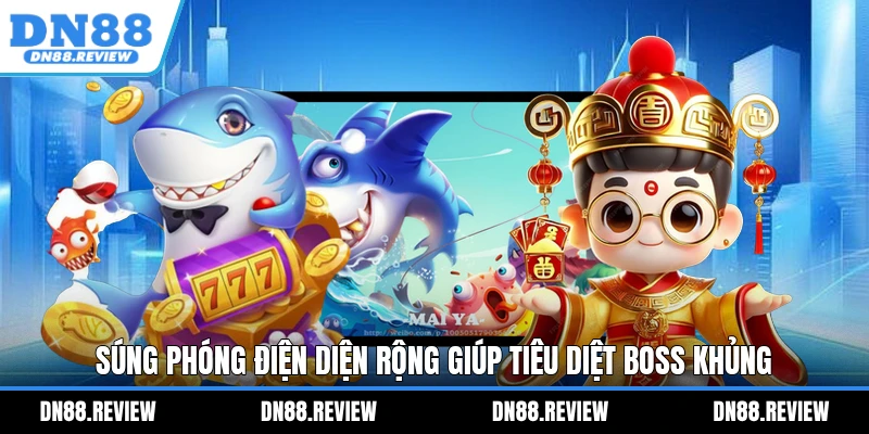 Súng phóng điện diện rộng giúp tiêu diệt boss khủng Súng phóng điện diện rộng giúp tiêu diệt boss khủng